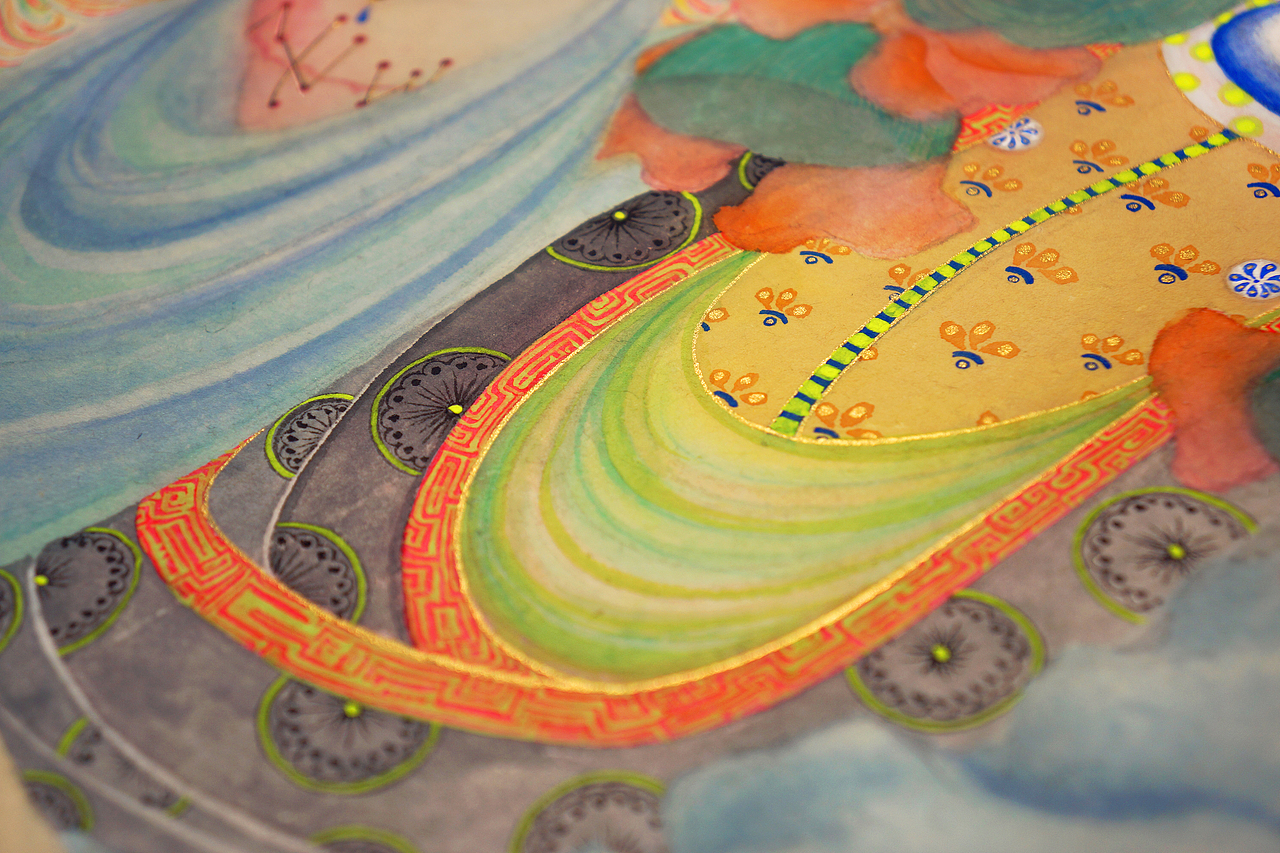 《如幻星.岁三百山蛟童女.祭月娥》白中南颜彩—人川集