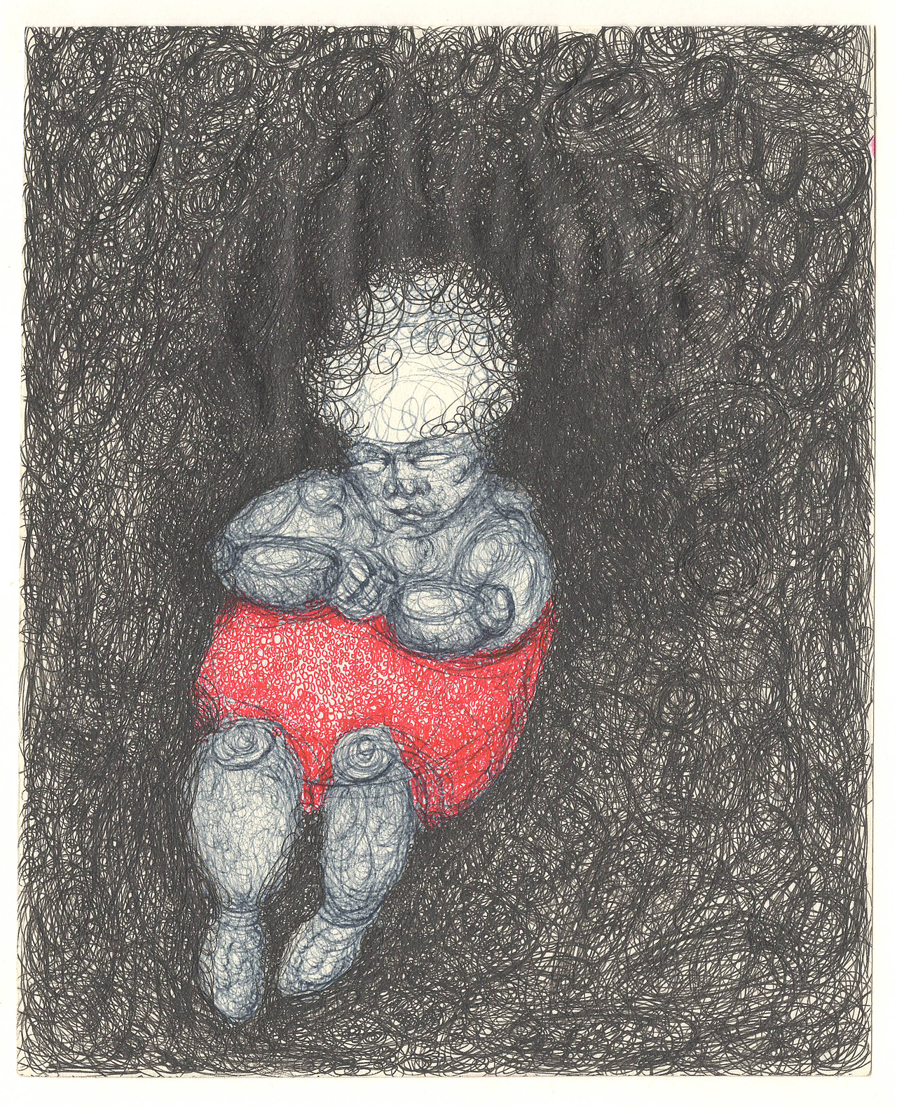 大二大三时期的纯线条速写