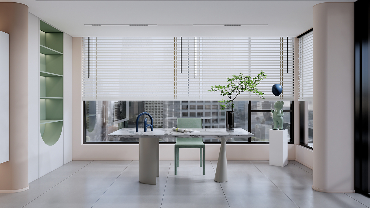 172㎡现代奶咖风，春日里的温柔