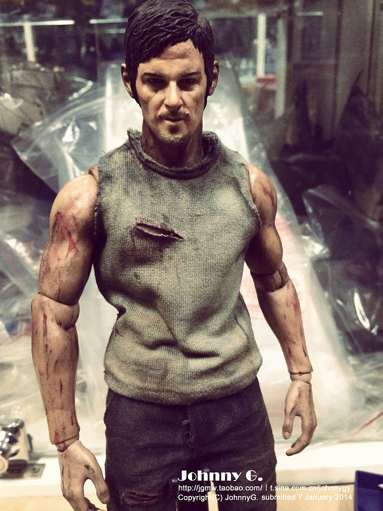 个人重口味旧化涂装 行尸走肉 超人气弩男+ 丧尸 仿真人偶（图ZMTM1MTA4OTY=） - 手办/模玩 - 站酷设计师JohnnyG原创素材 - 站酷ZCOOL