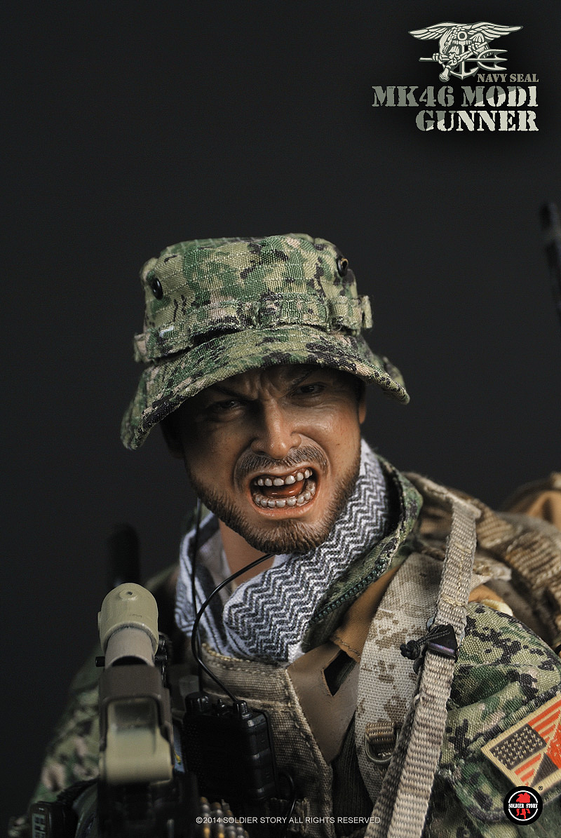 SoldierStory 美国海军海豹突击队 MK46 MOD1机鎗手（图ZMTExMDIwMTE2） - 手办/模玩 - 站酷设计师SoldierStory原创素材 - 站酷ZCOOL
