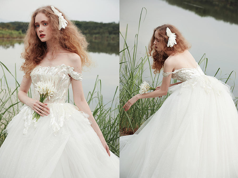 望设计|婚纱设计师兰奕《天鹅》。没有十全十美的人生,但活着便要创造点什么,留下一点转瞬即逝的印记,不争朝夕,来日可期。