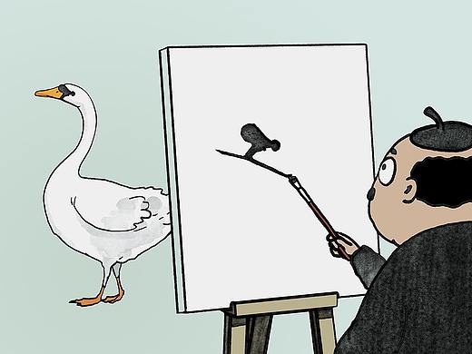 画家想得不一样