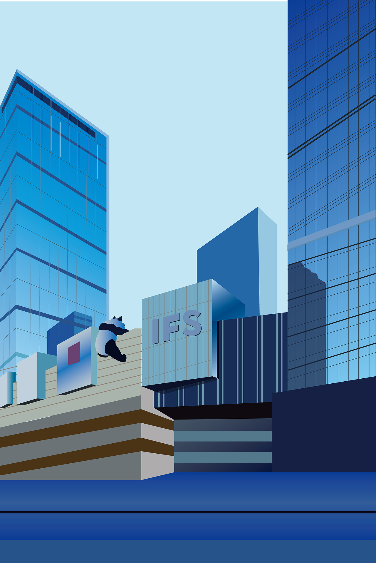 临摹的成都的春熙路