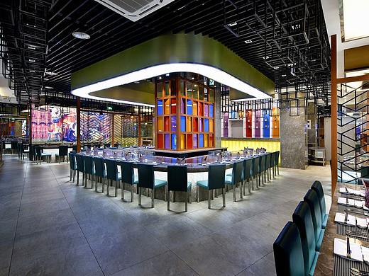 郑州北海道铁板烧餐厅装修公司设计案例