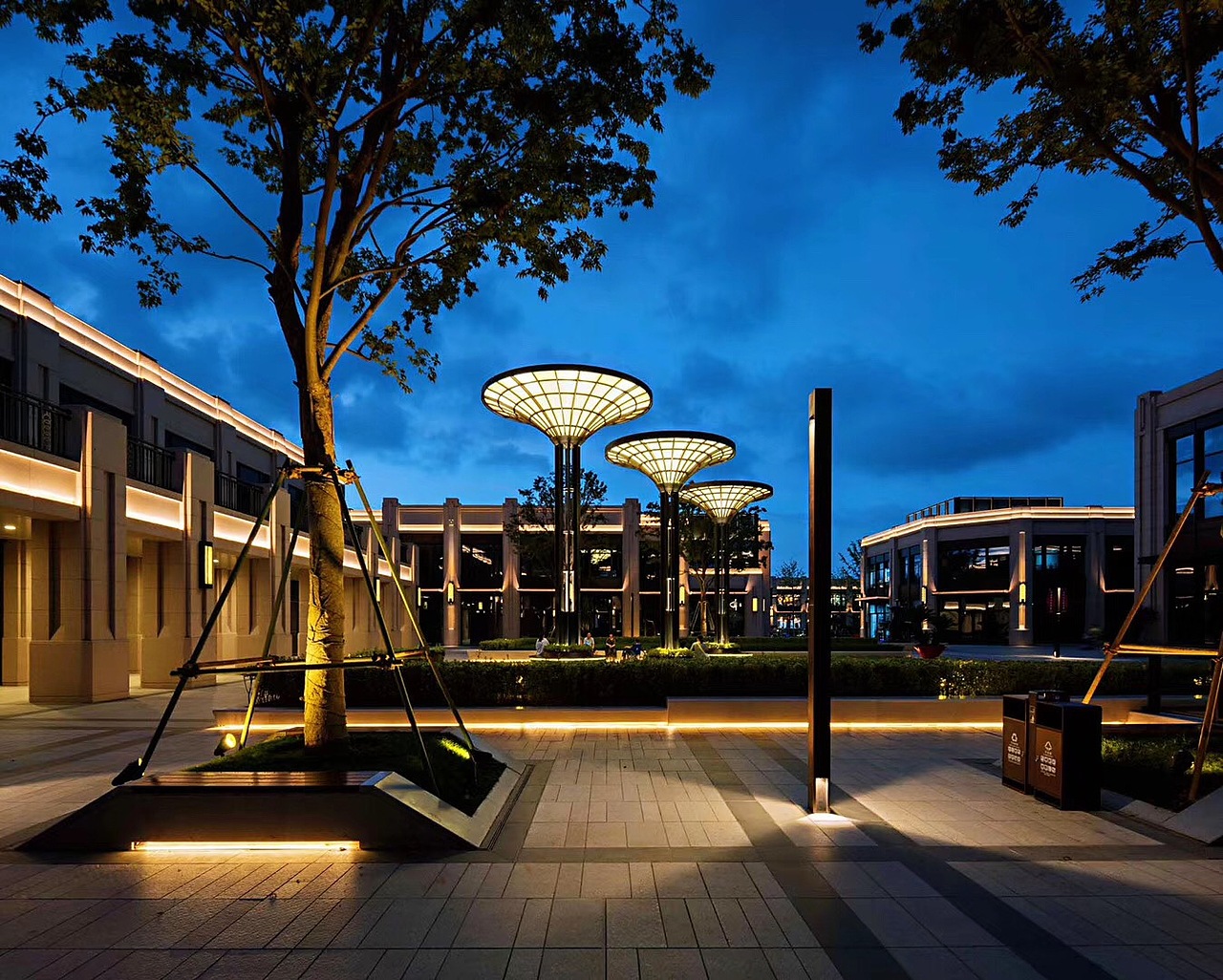 奉贤喜来登酒店室外灯光泛光竣工