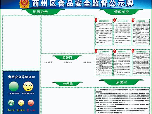 食品安全监督牌