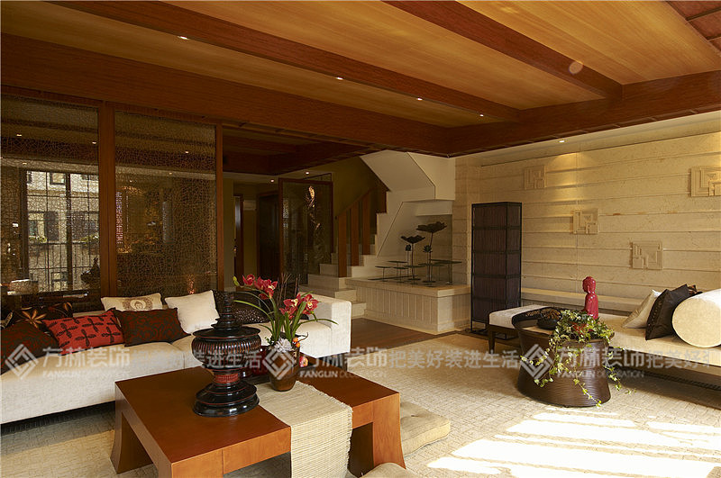 营口方林装饰简欧电视背景墙效果图