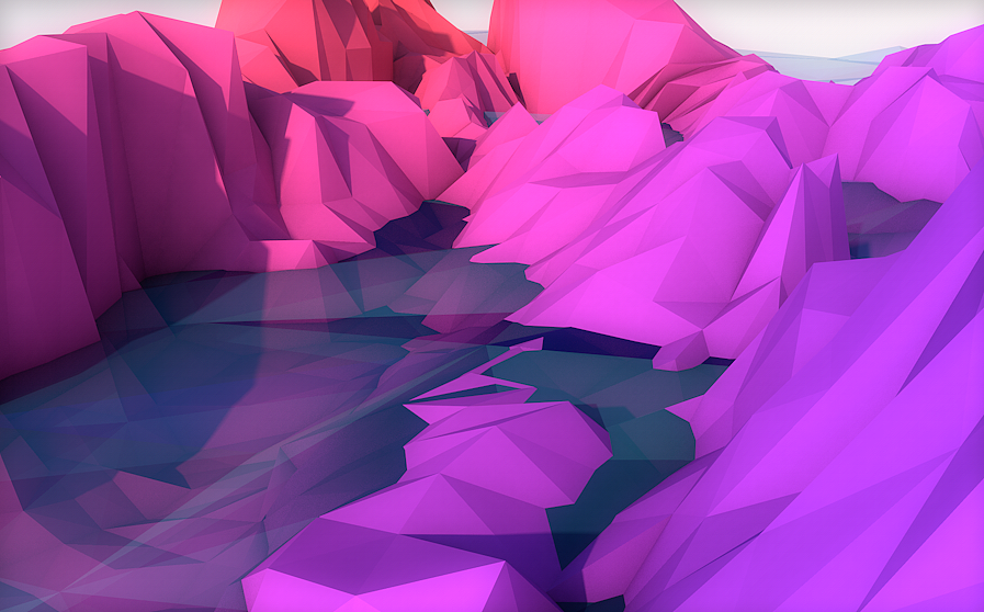 lowpoly with refection