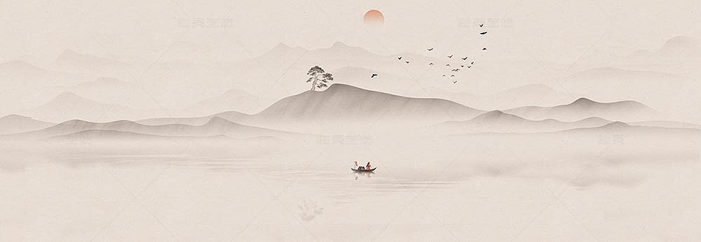淡雅山水（图ZMjcwMTA3NzQ4） - 商业插画 - 站酷设计师心灵艺坊原创素材 - 站酷ZCOOL