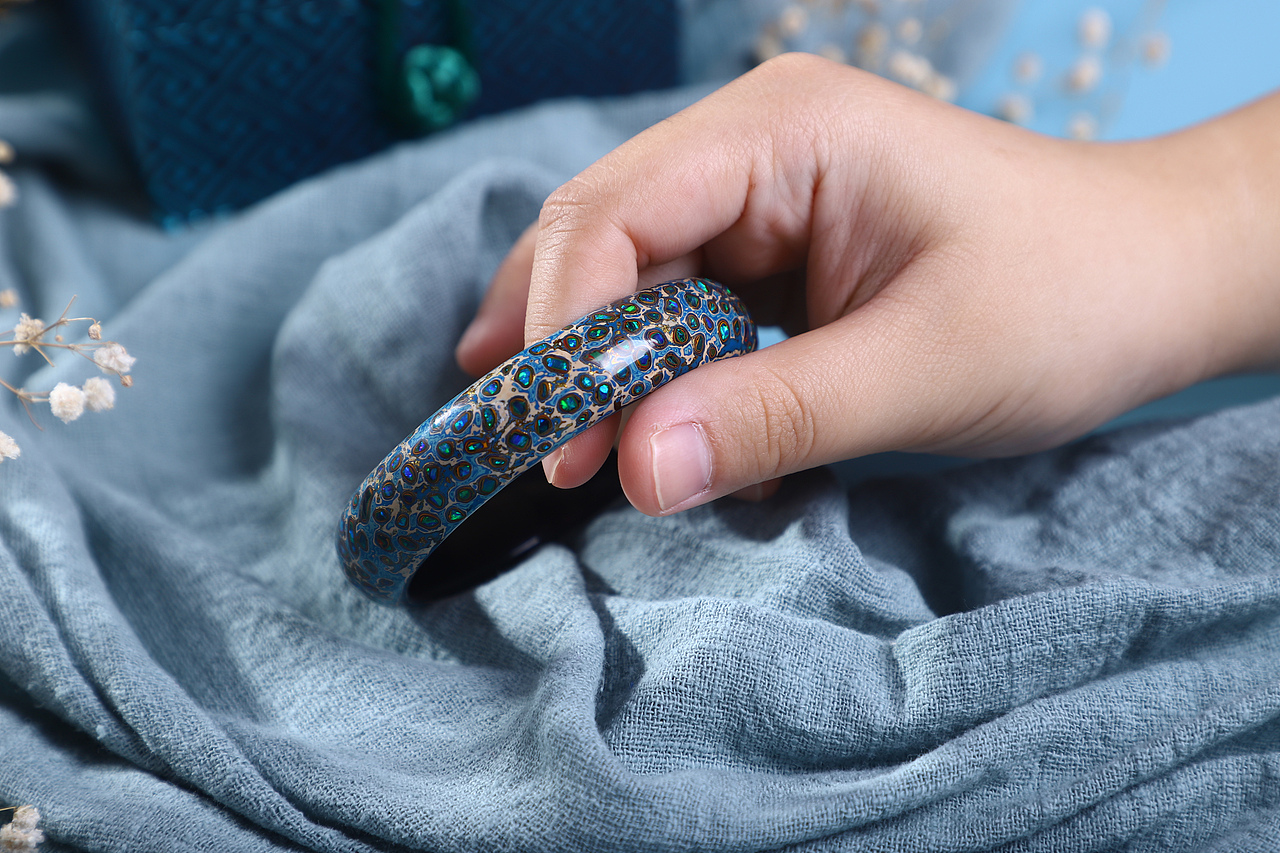 大漆手串手镯拍摄