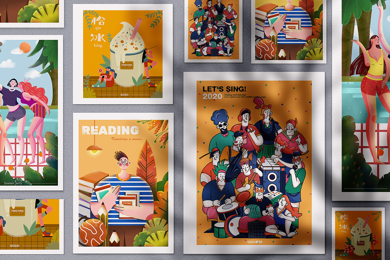 互联网扁平插画合集