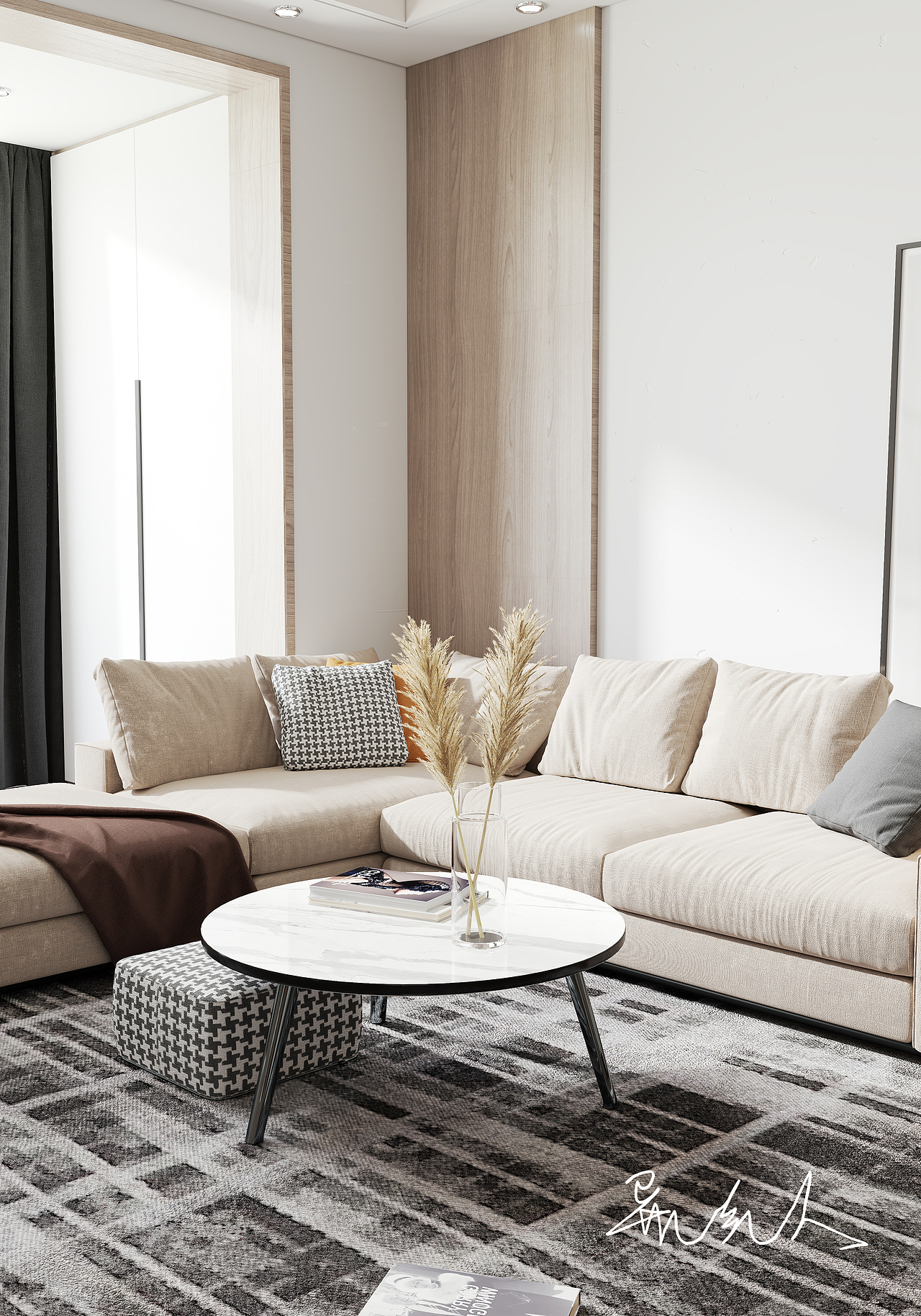 日常搬个砖 现代客厅~