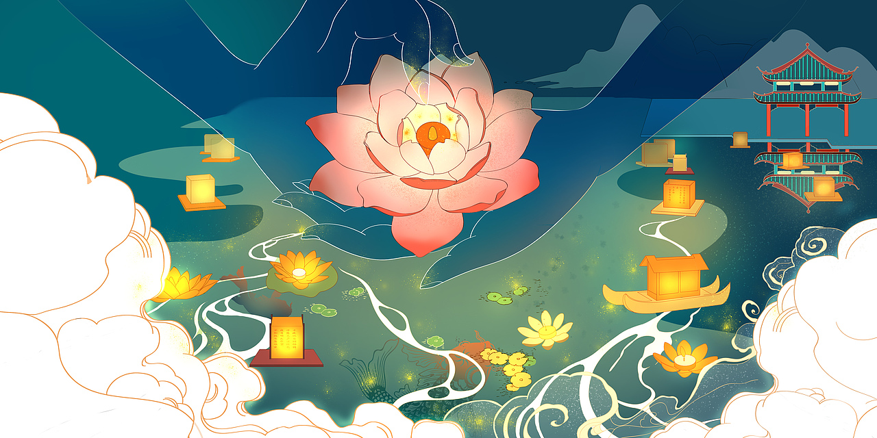 毕业设计-“灯语主题插画”（图ZMjEwMTI1Mzg0） - 创作习作 - 站酷设计师别动六森原创素材 - 站酷ZCOOL