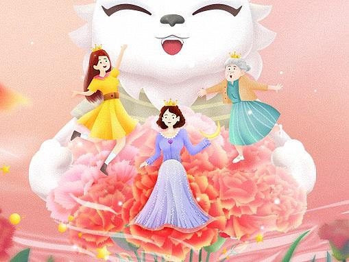 女神节插画（个人主页-ZNTg0MDc2ODQ=） - 商业插画 - 站酷设计师海兔妮莉原创素材 - 站酷ZCOOL