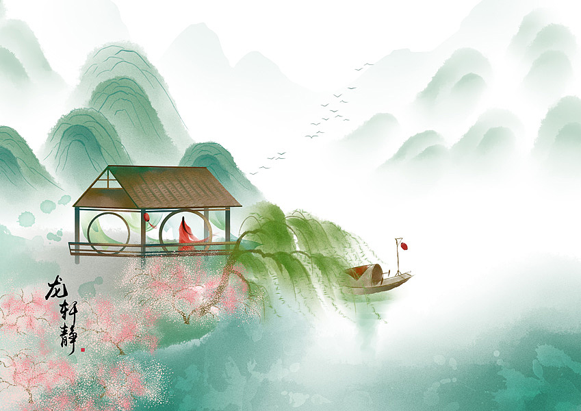 古风意境插画
