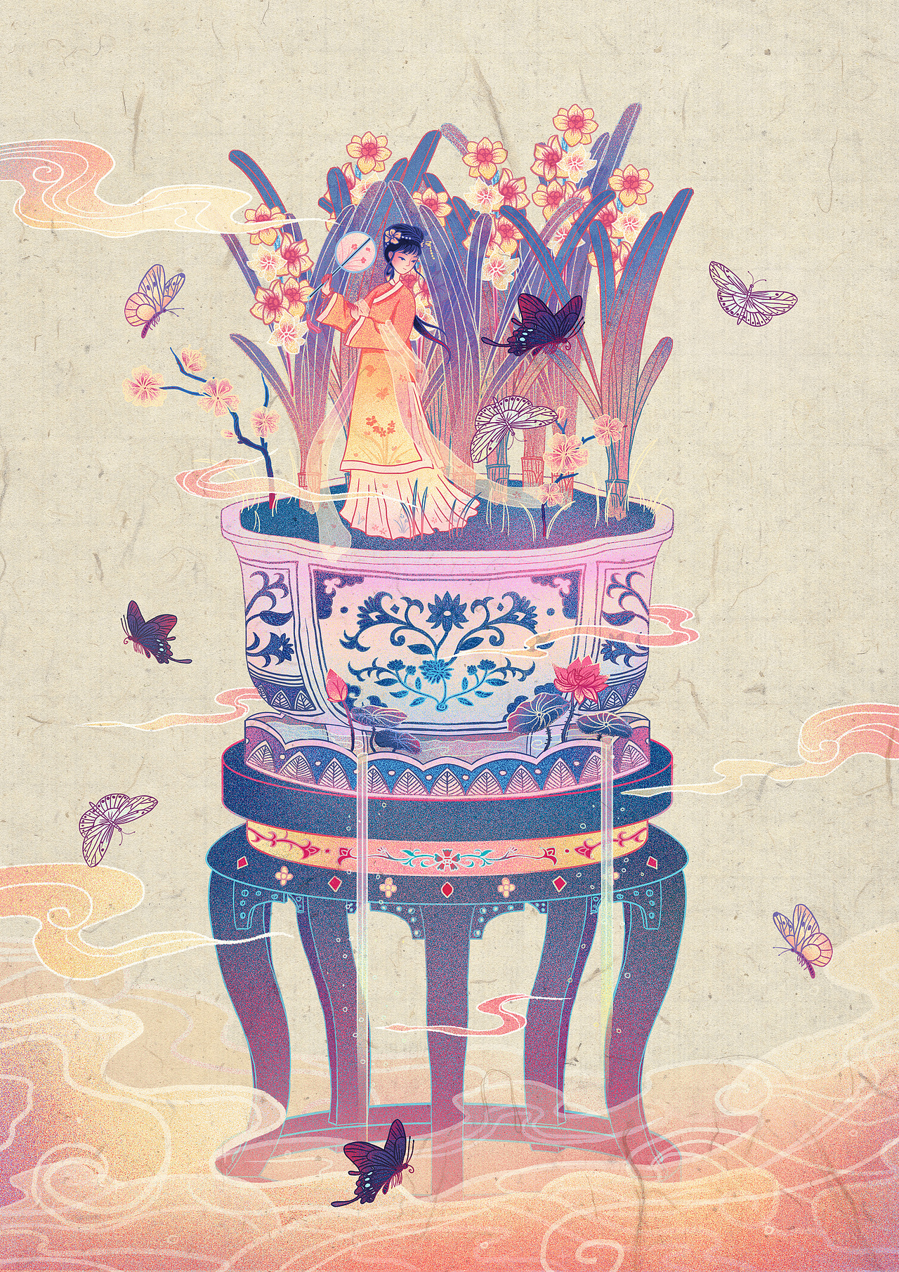 红楼梦境（图ZMzA2NTAxMjEy） - 商业插画 - 站酷设计师夢姣W原创素材 - 站酷ZCOOL