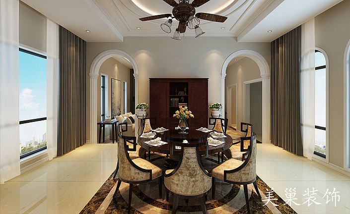 天伦庄园别墅叠墅复式大宅装修设计效果图（图ZODI0MjMxNDQ=） - 家装设计 - 站酷设计师美巢设计陈保全原创素材 - 站酷ZCOOL