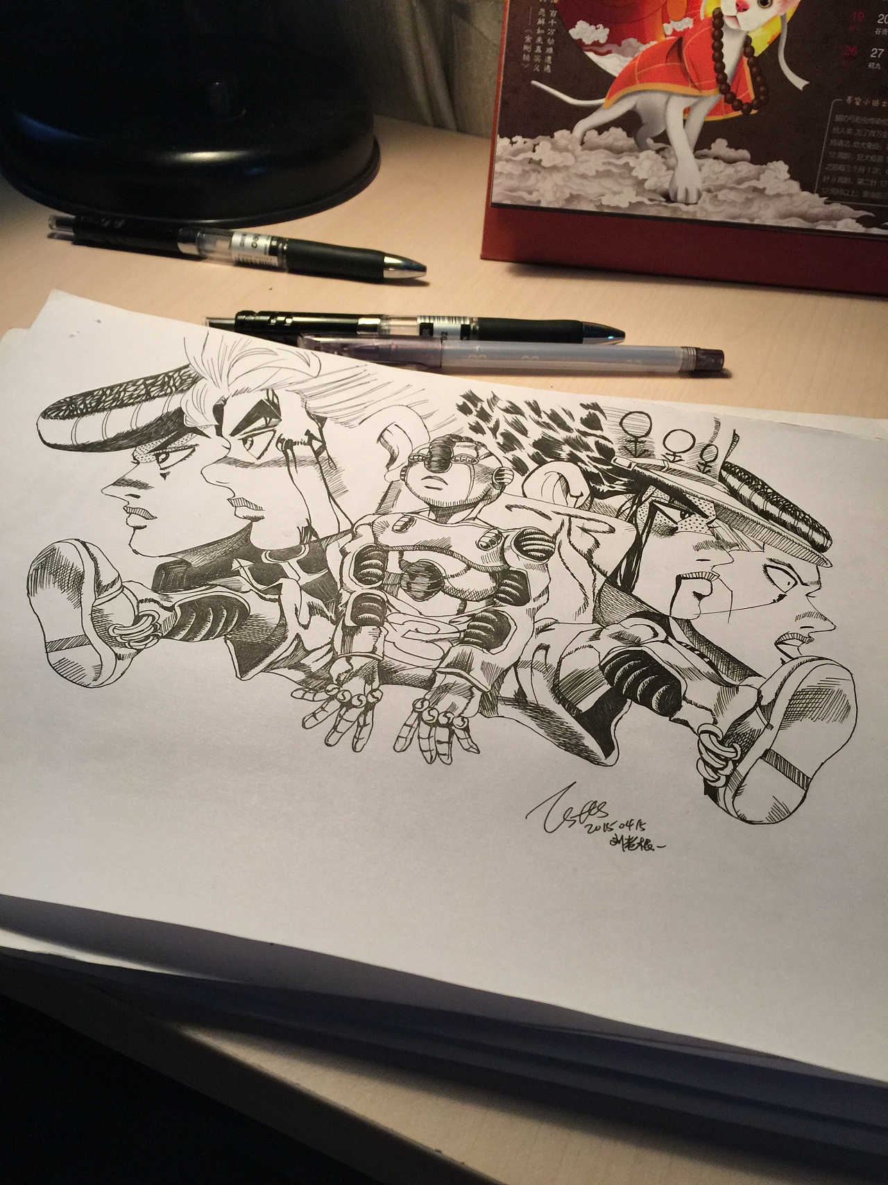 jojo奇妙冒险 临摹手绘