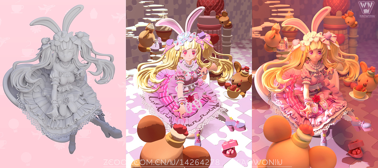 沙发上的双马尾女孩