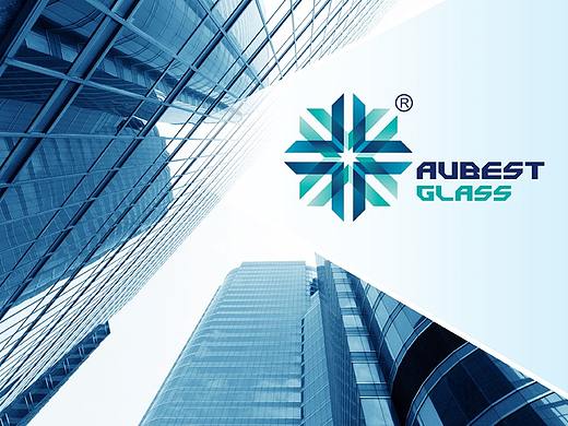 AuBest Glass公司标志形象设计--外企选择，品至认可