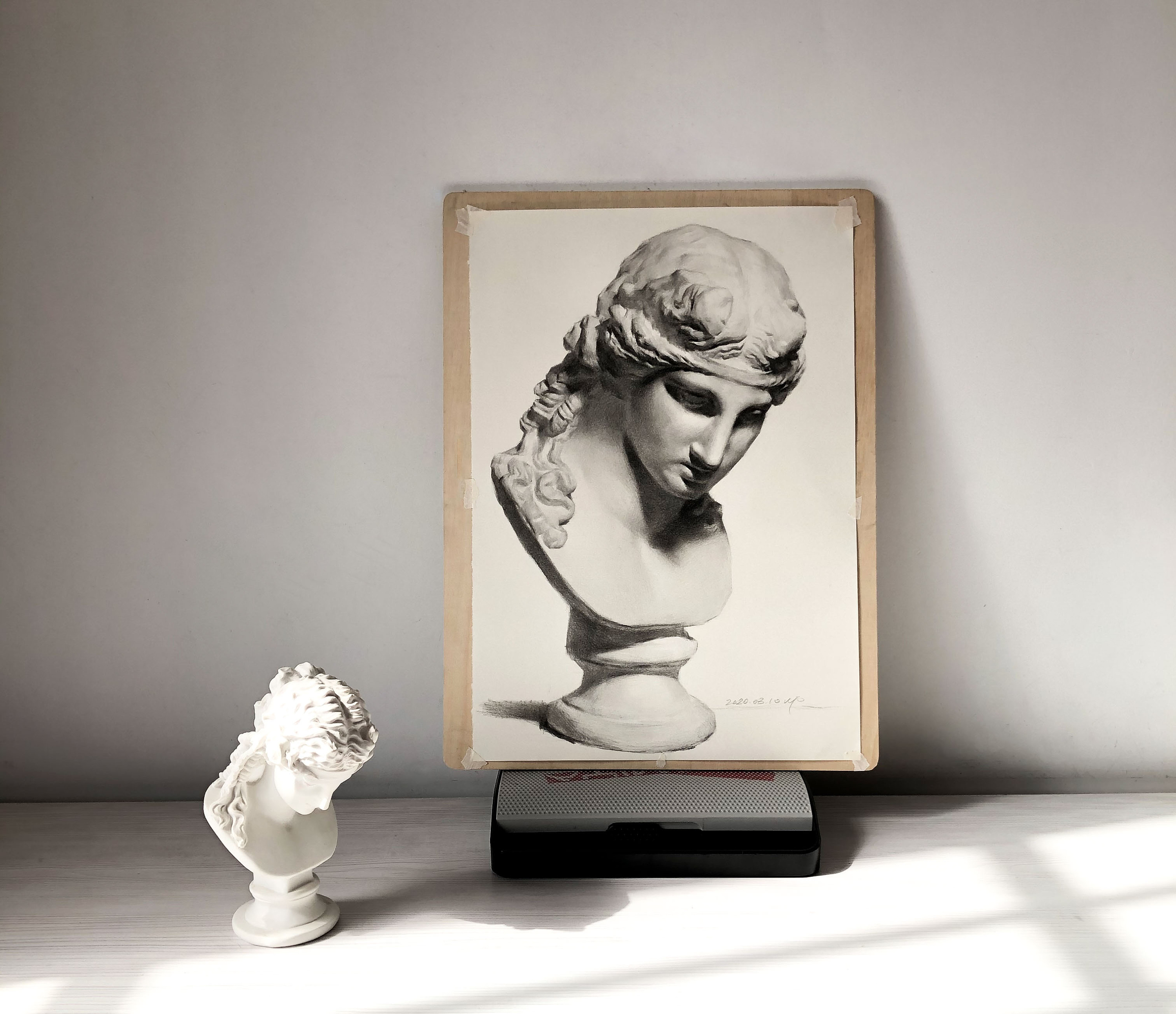 素描石膏像#阿里亚斯|纯艺术|绘画|寻真求美 - 原创作品 - 站酷