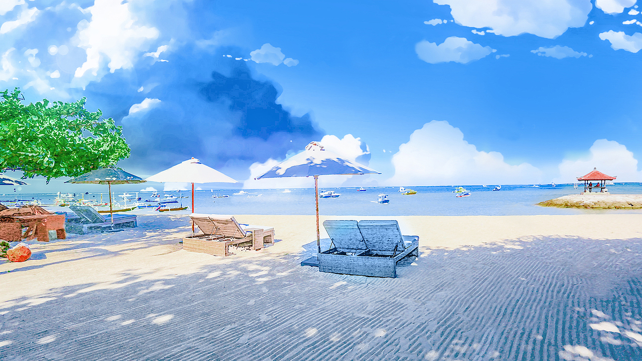 巴厘岛-漫画风格（图ZMjgyODEzNjQ=） - 修图/后期 - 站酷设计师张应勤原创素材 - 站酷ZCOOL