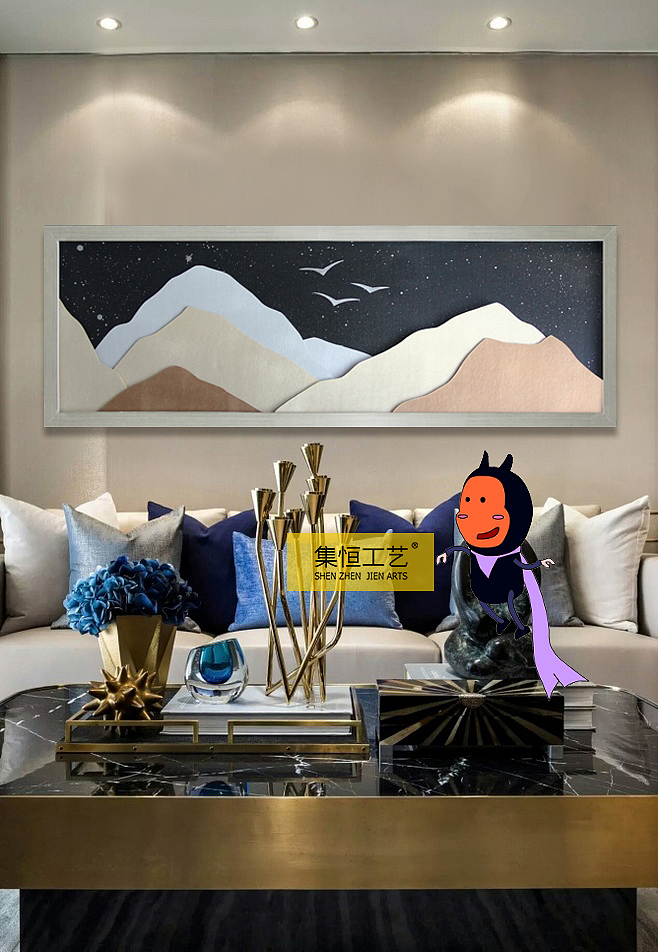 集恒工艺#实物画#装饰画#