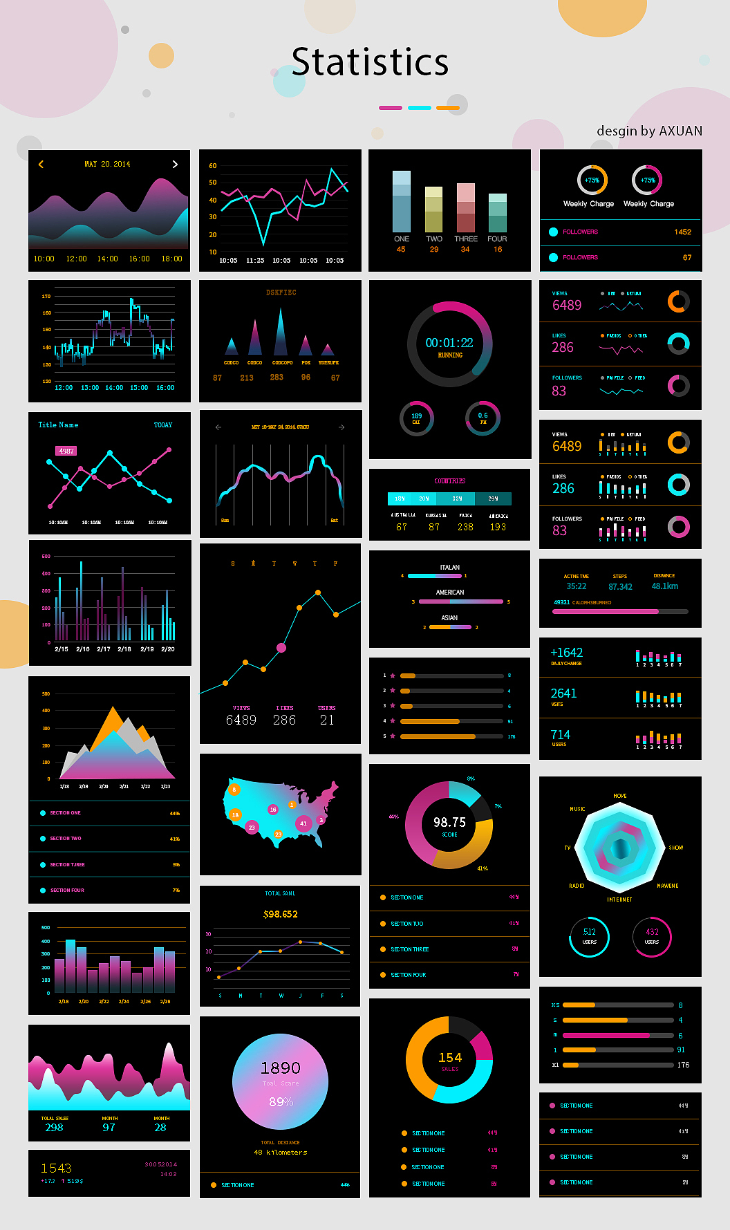 数据可视化（图ZMTM0NzMxOTY4） - 其他UI - 站酷设计师石夏萱的AXUAN原创素材 - 站酷ZCOOL