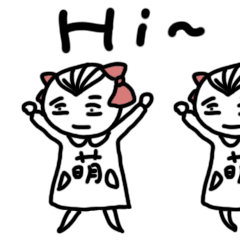 微信表情丑萌丫头