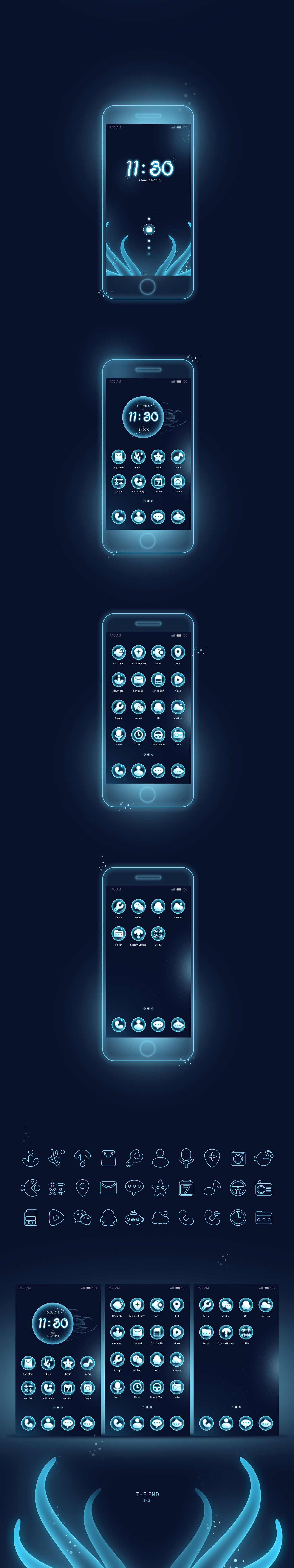 深海之光（图ZMTA0OTQwMTg0） - 主题/皮肤 - 站酷设计师树枝上的虫子原创素材 - 站酷ZCOOL