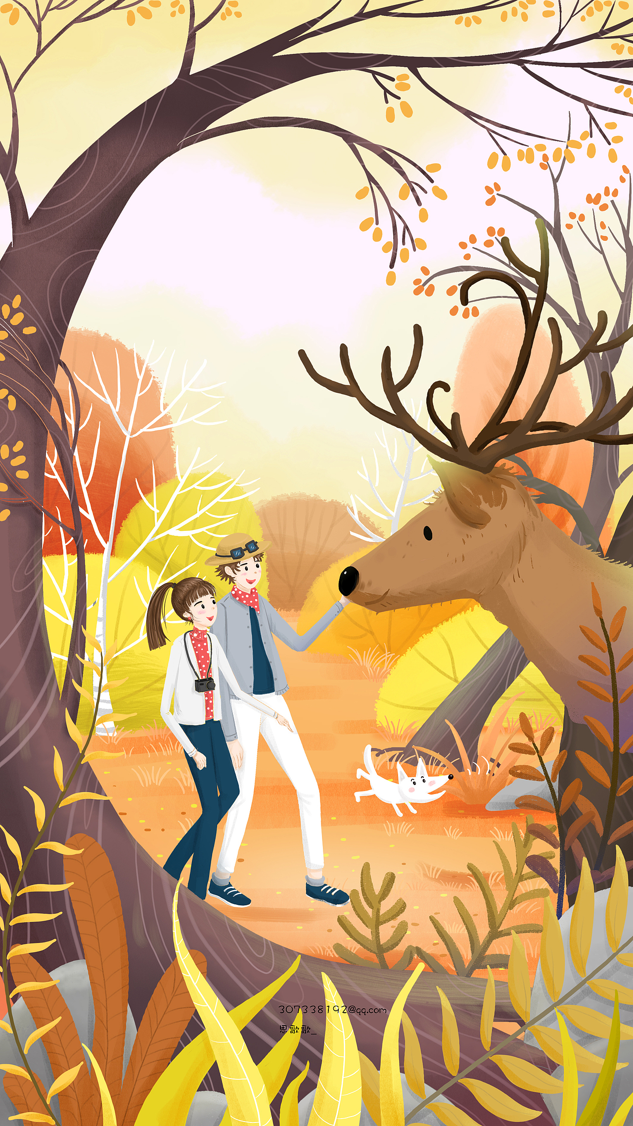 四季插图-春夏秋冬