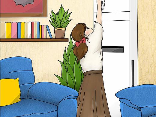 中粮广场服务插画