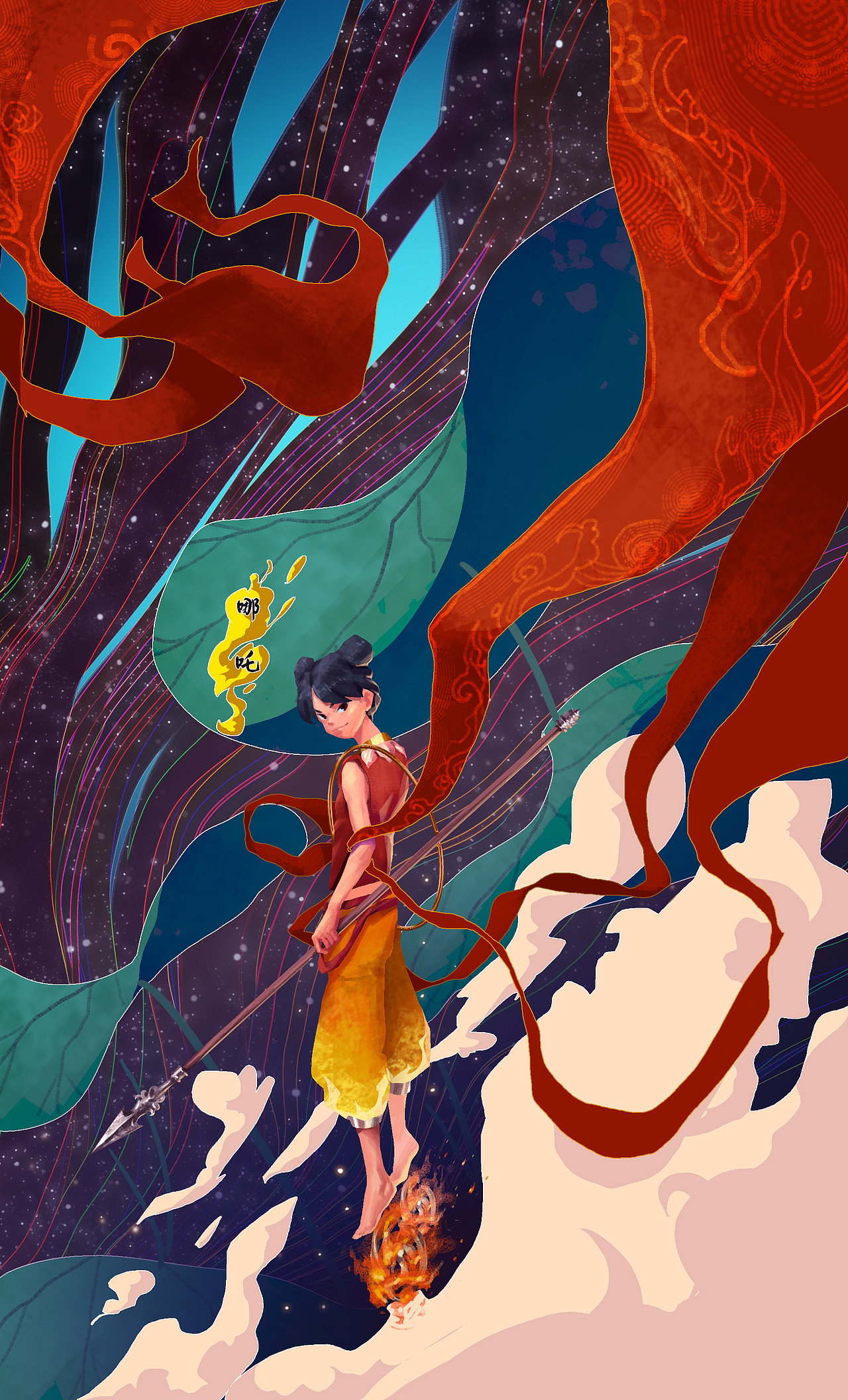 中国神话人物传说插画（图ZMjMxODAzOTMy） - 商业插画 - 站酷设计师长街LONG原创素材 - 站酷ZCOOL