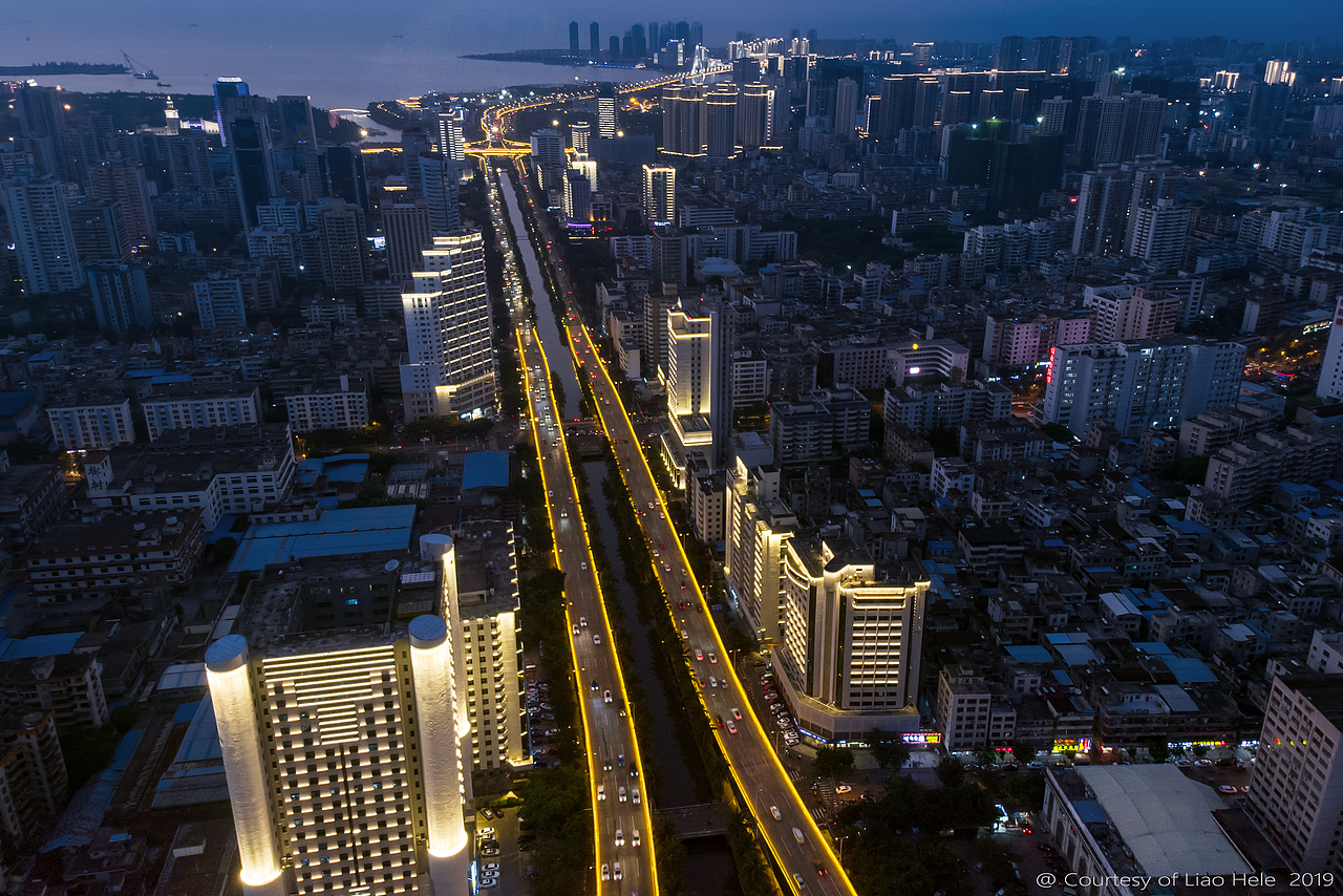 海口夜景照明拍摄