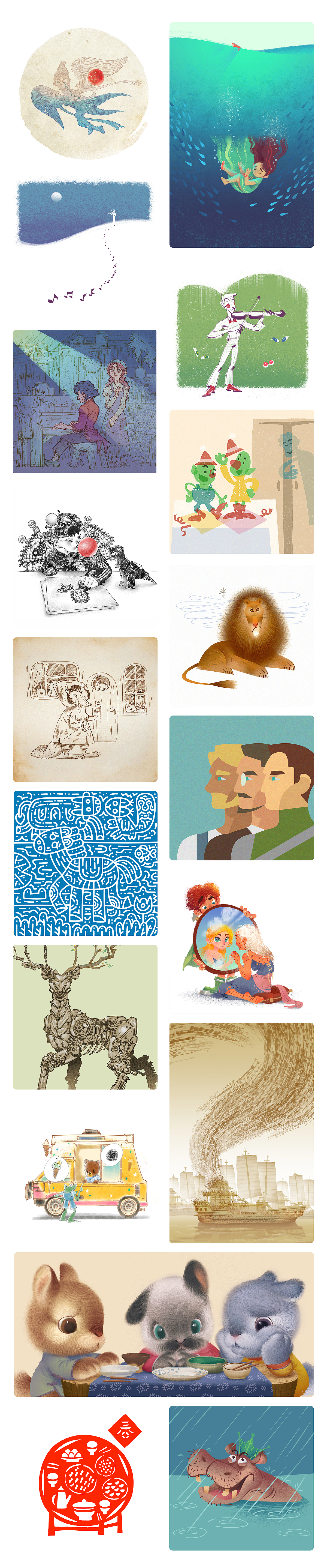 公益项目「童话八音盒」 有声故事配图集合