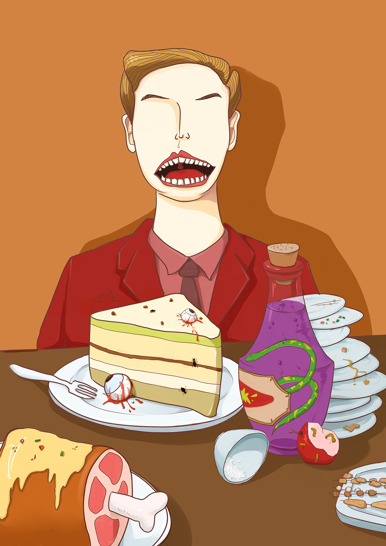 六宗罪|插画|创作习作|傅霸天 - 原创作品 - 站酷 (zcool)