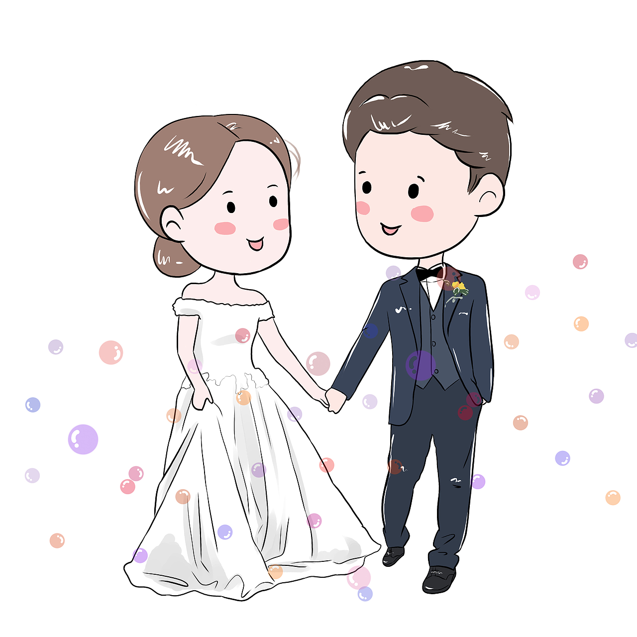 豆豆眼卡通人物头像