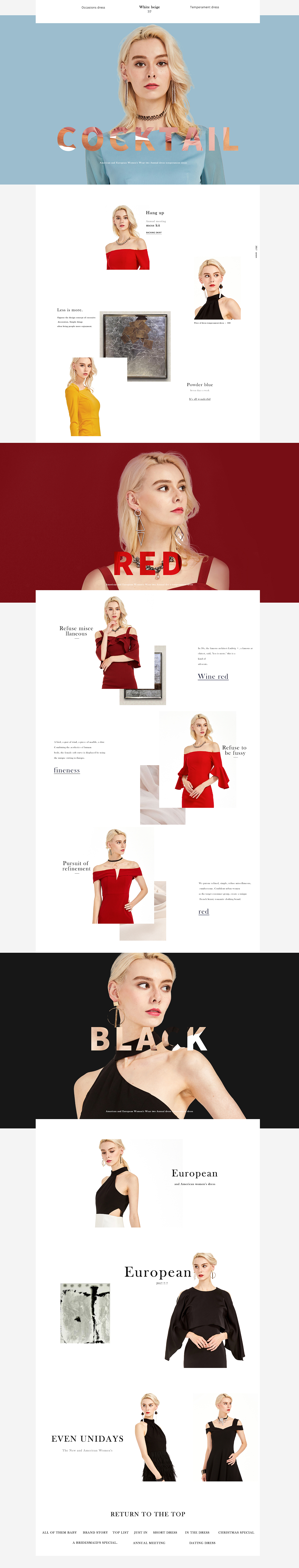 女装商务首页（图ZMTU0NzY5NDIw） - 电商 - 站酷设计师只字未提原创素材 - 站酷ZCOOL