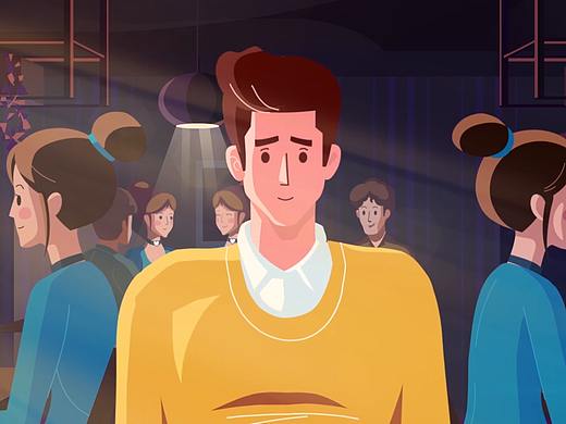 初心酸奶-插画风二维手绘动画-容貌片