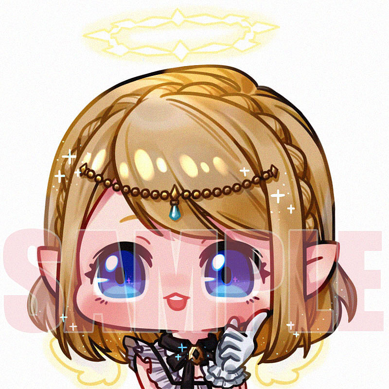 Q版头像稿和摸鱼