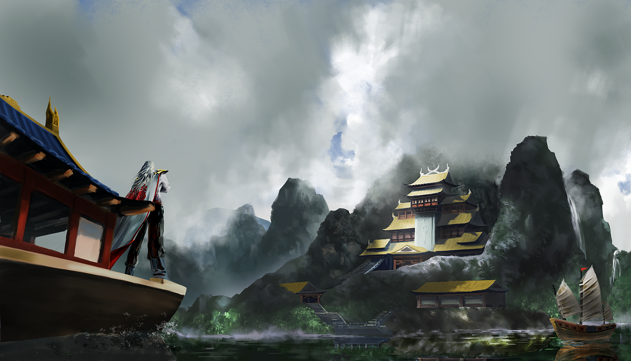 几张场景原画练习