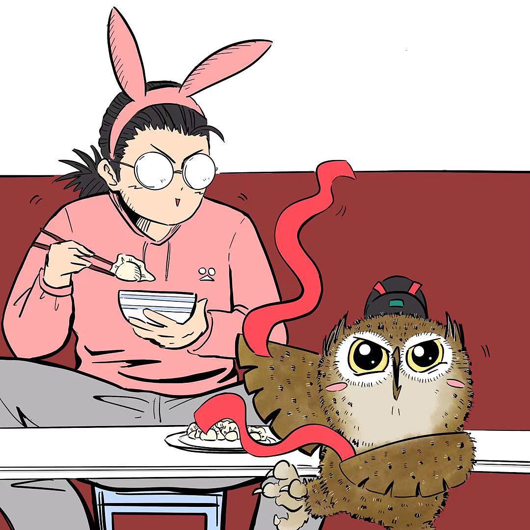 宅在家里哪也去不了（图ZMTk1MzA3NjA4） - 单幅漫画 - 站酷设计师掉毛的歪歪原创素材 - 站酷ZCOOL