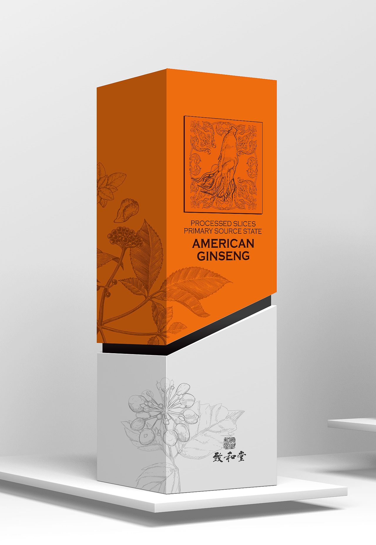 西洋参片包装（图ZMjA5MjU2MzIw） - 包装 - 站酷设计师TTFather原创素材 - 站酷ZCOOL