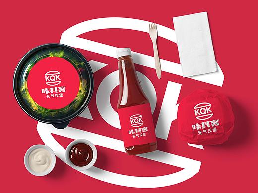 快餐汉堡餐饮连锁品牌LOGO标志字体商标设计