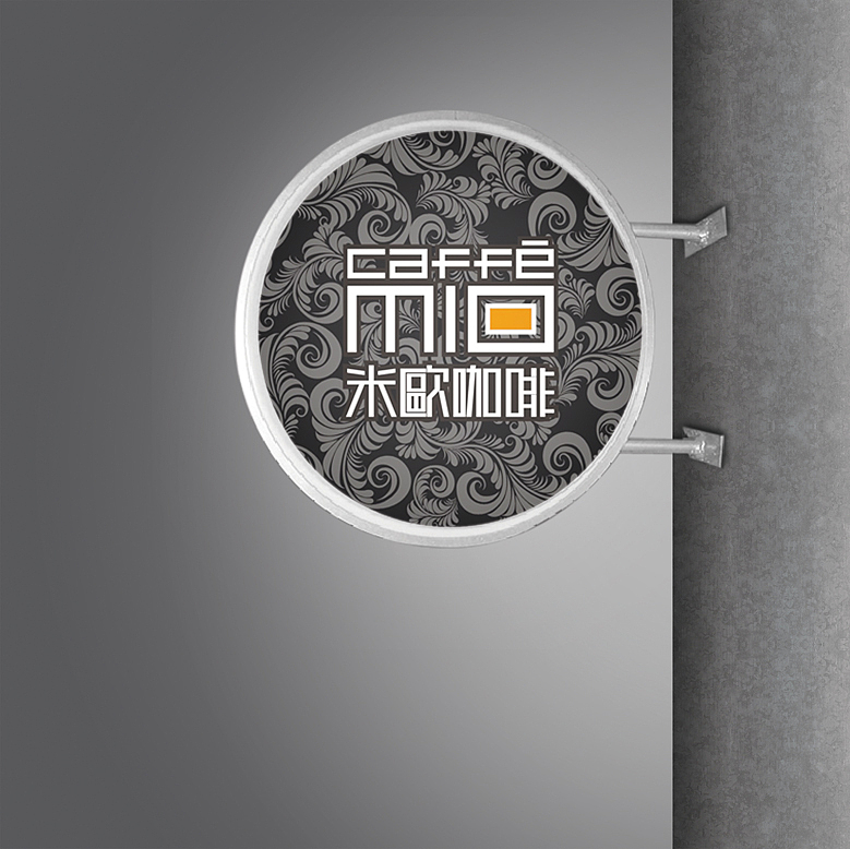 一个餐厅的灯箱!