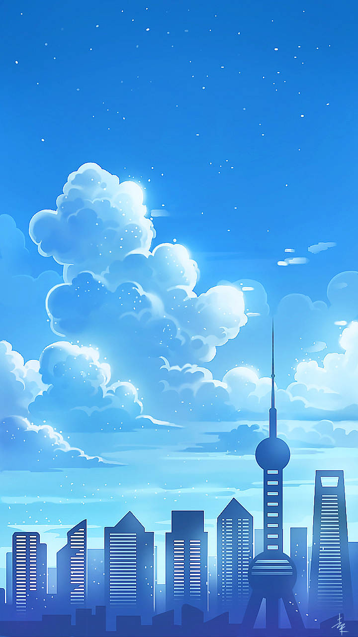 天空系列插画习作（图ZMjIzMDYxNDAw） - 创作习作 - 站酷设计师走尺原创素材 - 站酷ZCOOL