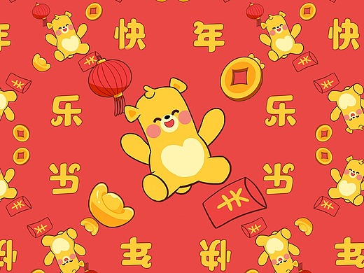 哈哈熊新年表情包