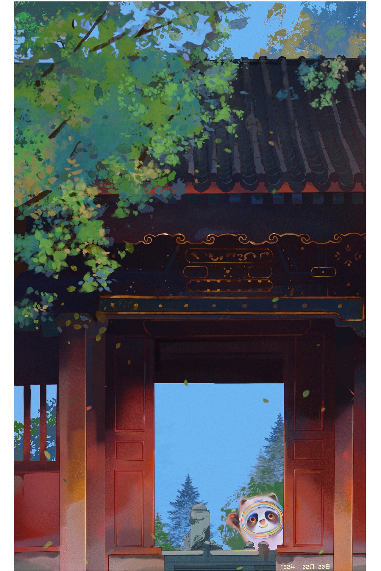 冰墩墩到此一游（图ZMjg5MjEyMDQ0） - 创作习作 - 站酷设计师阿代的呆原创素材 - 站酷ZCOOL