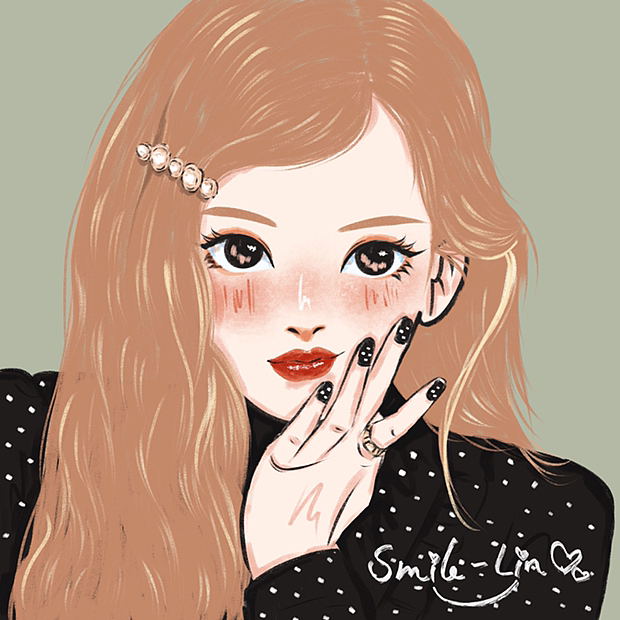 插画人物|blankpink
